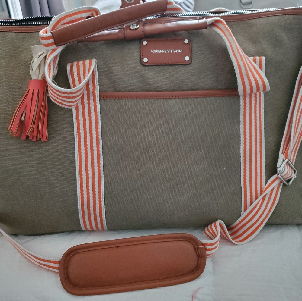 Adrienne Vista dining Large Olive/Orange Canvas